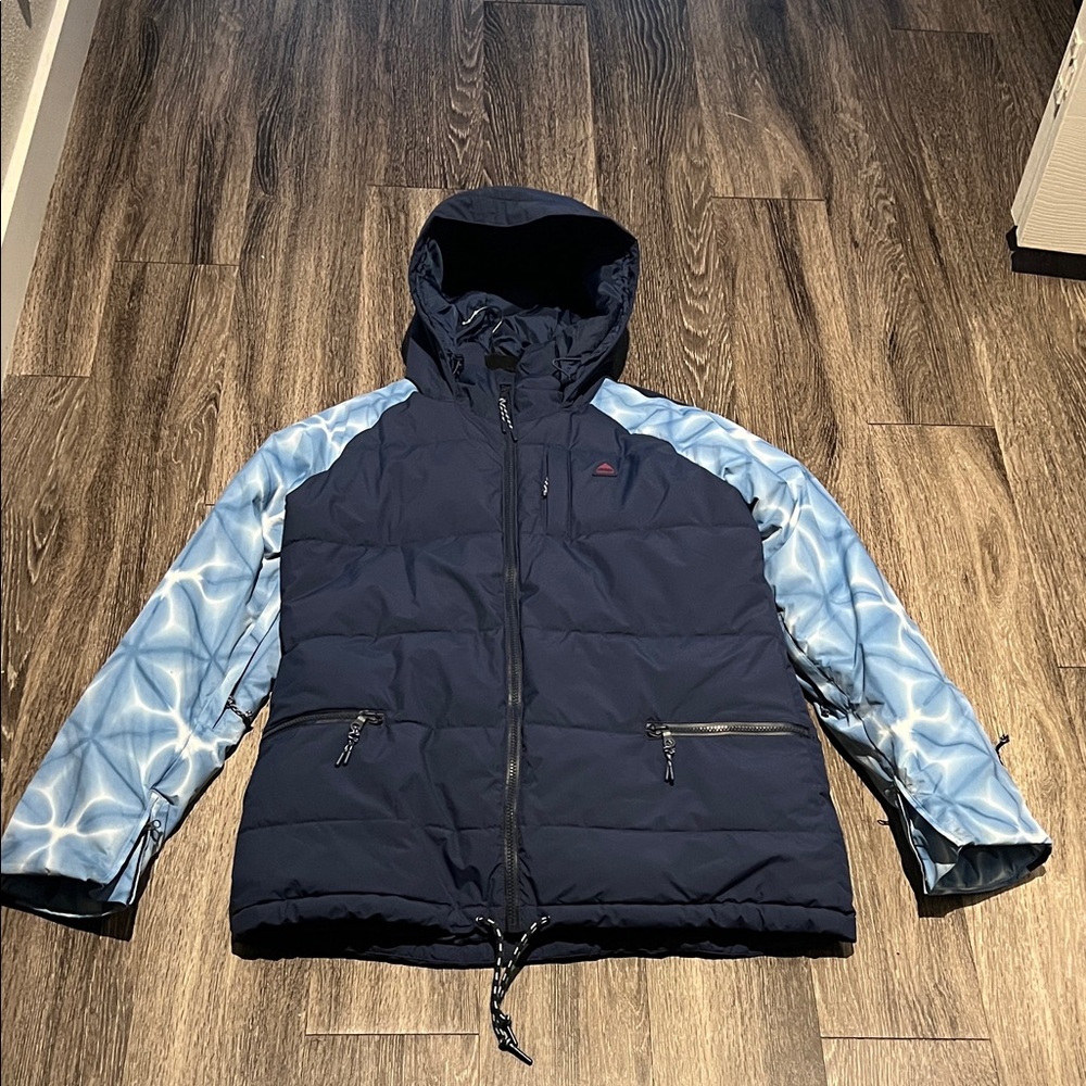 Burton Dark Blue and Sky Blue Hooded Jacket